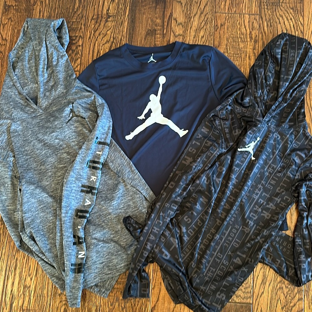 Three Jordan Long Sleeves Dri Fit